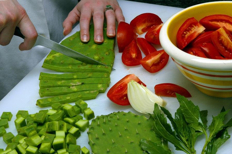 chế biến xương rồng tai thỏ làm món ăn